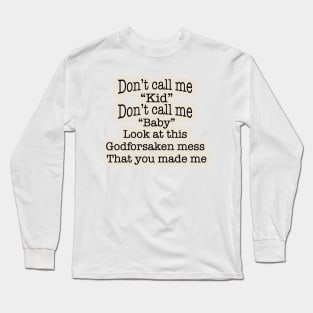 Illicit Affairs Off-white Lyrics Long Sleeve T-Shirt